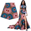 Ankara African Polyester Print Tissu Batik Patchwork Tissu Real Tissu Real Tissu de haute qualité Afrique Matériau de couture 6Yards pour la tenue de soirée 210702