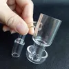 Zestaw Quartz Terp Vacuum Banger Palenie Rury Wody Paznokci Bezpośrednia Klosy Olejeniowe Paznokcie z Bubbler Cap 14mm 18mm do Szklanego Bong Hookahs