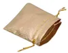 100Pcs lot Gold Color Jewelry Packaging Display Pouches Bags For Women DIY Fashion Gift Craft W38299G