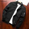 Mężczyźni Bomber Jacket Cienki Slim Long Rękaw Baseball Kurtki Wiatrówka Zipper Winbreaker Kurtka Mężczyzna Outwear Odzież marki 6580 210723