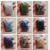 Partihandel 100g Bulk Quartz Kristaller Material Mixed Tumbled Stones Healing För Garden Dekoration Dekorativa Objekt Figurines