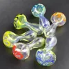 glass bowl pipe glass smoking pipes beatuful tabacco pipe Mini 2.5 Inches Long Hand Spoon Mixed Colors