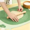 Household Food Grade Silicone Chopping Board Rolling Mat Thickened Kitchen Baking Plastic Kneading Mat 211008