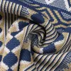 Höst Vinter Vintage Geometrisk Jacquard Stickad 2 Piece Set Kvinnor Sweater Pullover Top + A-Line Ball Gown Mini Kjolar Sets 210416