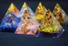 Geometrisk hänge ljusläkande kristall orgone pyramid sten handgjorda harts chakra hem dekoration energi generator för meditation reiki b qylsdg