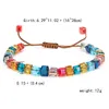 multicolor Crystal beaded adjustable rope bracelet shiny beads Bracelet Charm wedding party jewelry gift For women girls