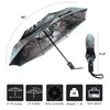 Regenschirme Tabby -Katze gedruckt vollautomatisch sonnig regnerei Parasol Antiuv -Regenschirm für Frauen Mode kreativ 3 Falten parapluie7541913