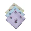 Women's Handkerchief Girls Woman Handkerchiefs for Women Cotton Print Pack Wholesale Christmas