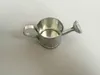 Party supplies Galvanized cans for small plant Decorative Silvery toy wedding favor holders candy holder RH3326