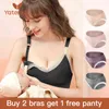 YATEMAO Reggiseno Allattamento Vestiti Gravidanza Reggiseno Allattamento Maternità Reggiseno Allattamento per Soutien Gorge Allaitement Donne Incinte 211217