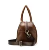 Factory direct genuine leather short-haul single-shoulder tote travel bag fashion retro luggage large-capacity cowhide handbags 3103