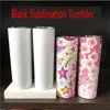 US Stock DIY Blank 20oz Sublimation Tumbler Double Wall Stainless Steel Vacuum Insulated Water Mugs For Travel