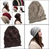 Cache-oreilles Chapeaux Casquettes Chapeaux, Écharpes Gants Mode Aessories Crochet Tricoté Femmes Béret Bonnet Chapeau Baggy Ski Cap Filles Chunky Slouchy Tricot