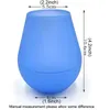 Duurzame Draagbare Siliconen Wijn Goblet Cocktail Water Cup Bril Unbreakable Anti Slip Outdoor Shatterproof Bier Champagne Whisky Travel Party Barware JY0046