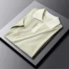 メンズポロスラグジュアリーカジュアルビジネスシャツ2021高品質の夏のオフィス服半編みシャツドロップシップ
