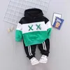 Vår Höst Barn Bomull Kläder Suit Baby Boys Tjejer Kläder Kids Sport Hoodies Byxor 2st / Sats Fahion Toddler Tracksuits 211021