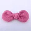 Baby Girls Bow Hairpin 24 Colours Corduroy Barrettes Couleur Couleur Accessoires de cheveux Fashion Kids Hair Doutique Boutique Bowknot Card Issu5646246