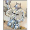 32 inch rose goud zilver nummer folie ballon 13 18 21 30 40 50 60 70 80 90 jaar oud volwassen helium bal feest decoratie levert y0730