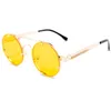 Солнцезащитные очки Мода Панк Круглая оправа женские и мужские весенние дизайнерские очки в уличном стиле Фокус