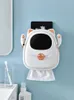 Toilet Paper Holders Cartoon Wall Mounted Holder Punch-Free Roll Phone Storage Rack Wc Rolhouder Bathroom Products