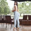 Kvinnors jeans Jeggings för kvinnor Hög midja Höftlyft Sexig elastisk stretchbyxor med Belt Skinny Denim Pants Pencil Plus Size