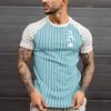 Men's T-shirt t shirts Summer Casual Round Neck Short Sleeve Printed Letter Long Hedging Comfortable Fashion Cotton Material clothing armour golf tank top diamond