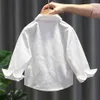 Blouses for Girls Plaid Patroon shirts voor meisje boog kinderen blouse voor meisjes lente herfst kinderkleding meisje 210412