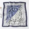 Sciarpa di seta da donna Piazza Lady Scialle per capelli Avvolge Stampa Designer Borsa Sciarpe Collo Foulard Bandana Estate Testa Hijab Fazzoletto