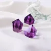 Natürlicher Amethyst-Kristall, Quarz-Punkt, Kunsthandwerk, Reiki-Heilung, Chakra-Edelstein, rauer Stein, Energie, Entmagnetisierung, Ornamente