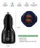 QC 30 Quick Car charger Dual usb ports 6A Power adapter fast adaptive cars chargers for huawei xiaomi iphone 12 mini samsung s8 n2010707