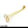 Stripless candle scissors gold plated stainless steel candles clipper accessories tools