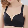 Wheelove Naadloze Bras voor Vrouwen Sexy Push Up Bra Ultra Dunne Plus Size BH Zonder botten Huid Ondergoed Ongewenst Bralette M16-1 210623