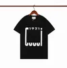 Hiphop 1921 Letters Men Womens Tees Mens Tech Fleece T-shirt Summer Designer Tee Shirts With Top 3 Colors