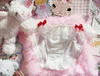 NXY sexy setSoft Girl giapponese carino Bowk Ruffle intimo reggiseno mutandine bikini set bianco senza bordi Anime sexy Lolita Lingerie set 1128