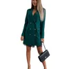 Casual Kleider Blazer Frau 2021 Herbst Mode Zweireiher Frauen Mantel Büro Langarm Weibliche Anzug Jacke Tops