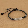 2021 Simple Handmade Leaf Anklets Woven Adjustable Rope Lucky Foot Bracelet For Women Men Jewelry