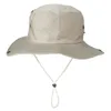 Summer Autumn Bucket Hats For Men Women Sun Hat Bob Cap Anti-UV Outdoor Fishing Caps Wide Brim Shade Solid Color Man Delm22