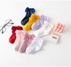 DHL Baby Girls Socks Jootdlers Bow Long Sock Kids Knee High Soft Cotton Mesh Style الأطفال