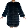 Vera pelliccia Cappotto di pelliccia Donna Giubbotti naturali Gilet Capispalla invernale Abbigliamento 4in1 211220
