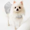 Hund Katze Prinzessin Frühling Sommer dünn atmungsaktiv niedlich ärmelloses Minikleid Haustier Kleidung mit Bär Tasche Welpen Teddy Weste Rock