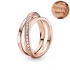 2021 Trendy Finger Ring Real 925 Silver Rings Infinite Flower Sparking Zircon Princess Wishbone Heart Populära Kvinnor Ringar