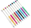 ABS plastic Beadable Pen Original Bead Pens DIY Ballpoint Pen Beaded Crystal Pen Craft Writing Tool