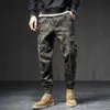 Ly militaire Camouflage mode hommes jean coupe ample grande poche décontracté Cargo pantalon Streetwear Hip Hop Joggers pantalon large