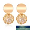 X&P Vintage Geometric Big Earrings Statement Gold Drop Earring For Punk Women Fashion Metal Hanging Dangle Earring Jewelry  Factory price expert design Quality