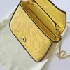 Portfel na monety damskie portfele Nano luksusy projektanci mini torebka na ramię moda płótno patchworkowy kolor torebka z łańcuszkiem z listem urocza torba