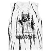 Aolamegs-camisetas sin mangas con estampado de demonio y esqueleto gótico para hombre, chaleco holgado de verano, ropa de calle Hipster Punk Hip Hop