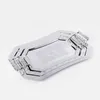 2022 new Kitchen Storage & Organization 1Pc Nordic Stainless Steel Tray Jewelry Cosmetic Display Plate El Restaurant Serving Dish