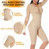 Women Full Bodysuit Shapewear Post Surgery Compression Garment Firm Control Body Shaper with Sleeves Faja Shapewear