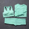 3 Piece Sport Outfit for Women swear Workout Clothes Gym Clothing Yoga Set Suit Fitness 210802