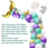 42 unids/set sirena cola globo arco látex globos boda niños decoración de cumpleaños pequeña sirena tema fiesta suministros 211216